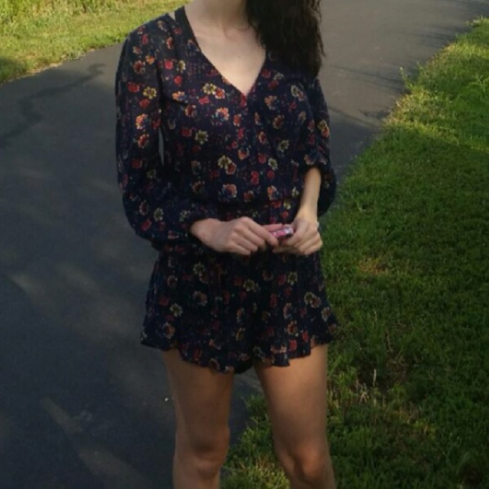 American eagle floral romper